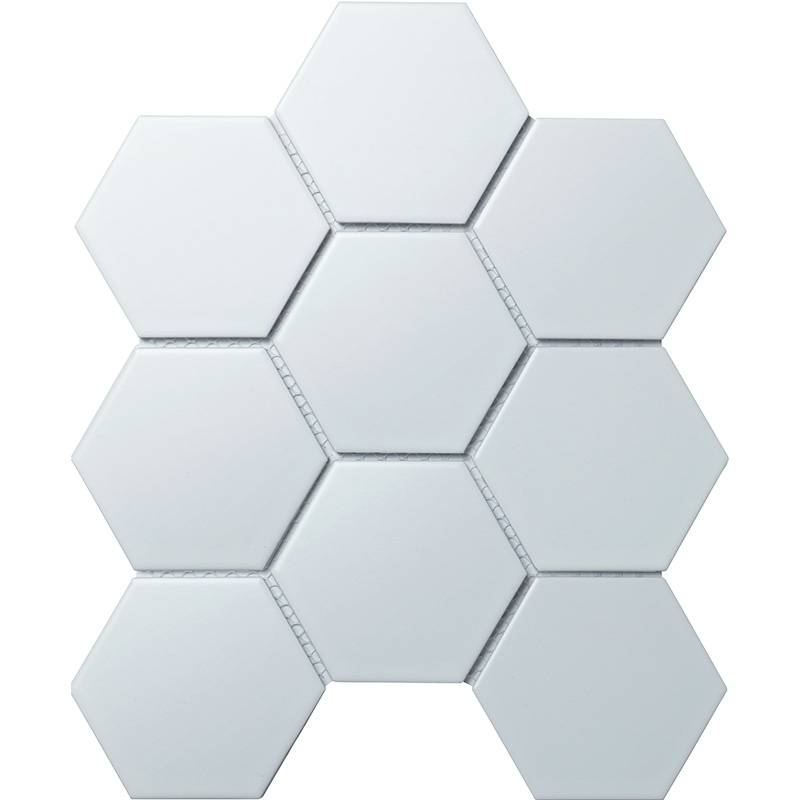 Hexagon big White Matt (FQ31000/SBH1005) /256х295х6/ Кер. мозаика