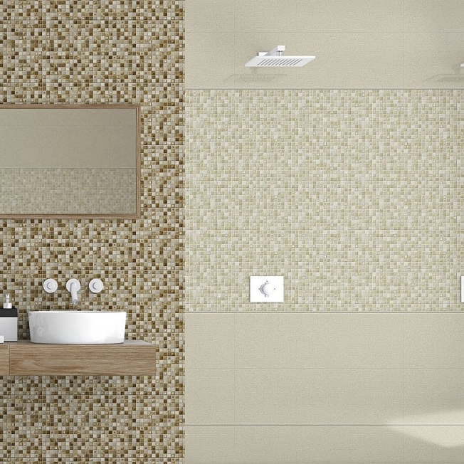 GLASS BEIGE /25*75 /Плитка настенная