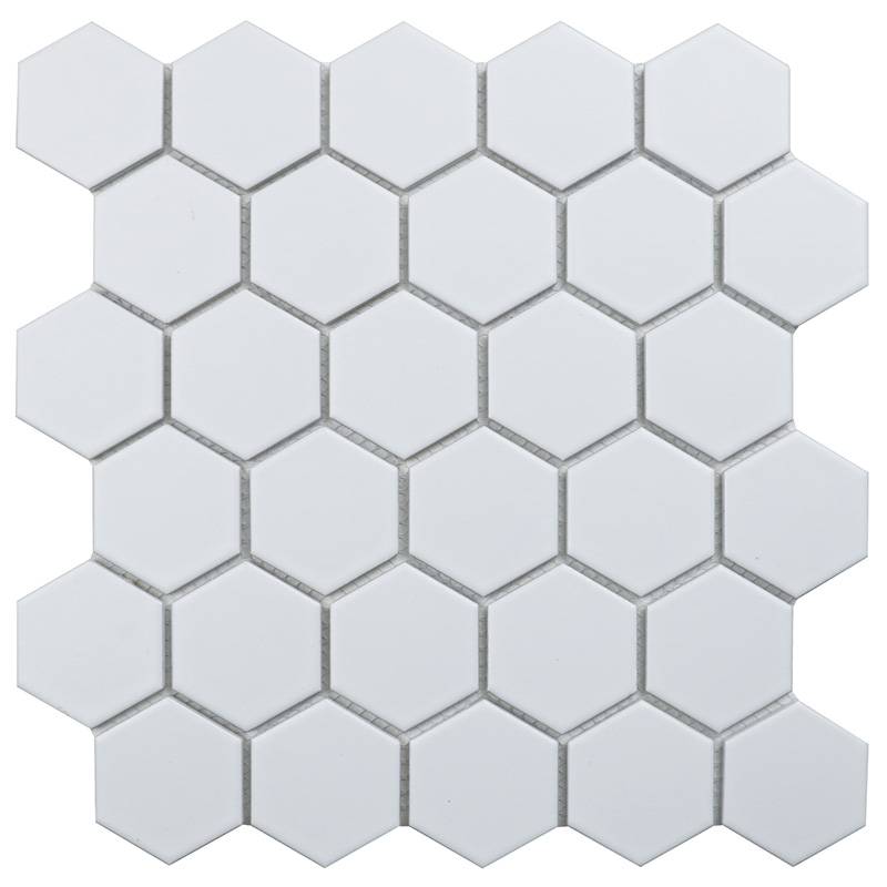 Hexagon small White Matt (MT31000/IDL1005) /265х278х6/ Кер. мозаика