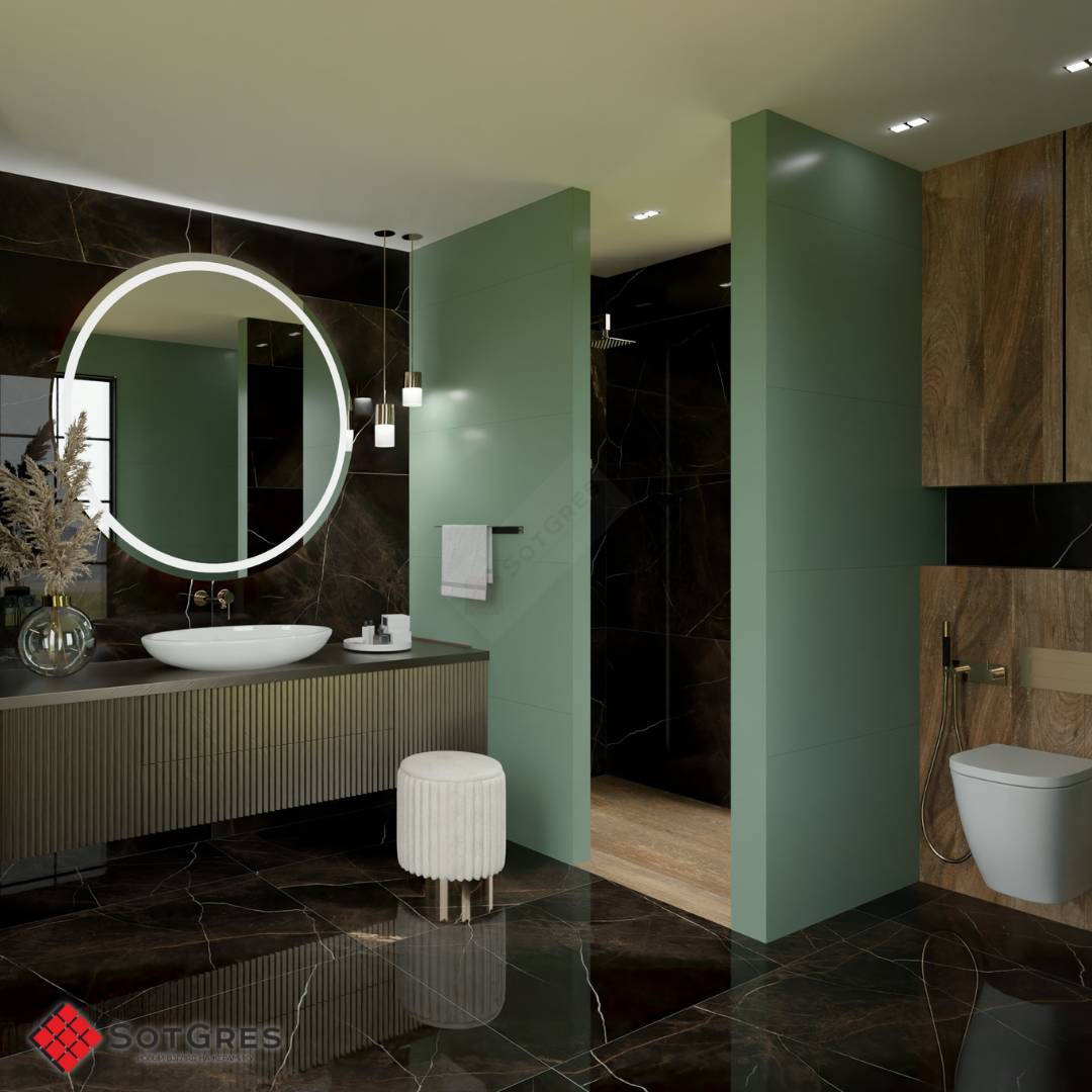  ELITE OCEAN GREEN /Керамогранит матовый моноколор /60*120