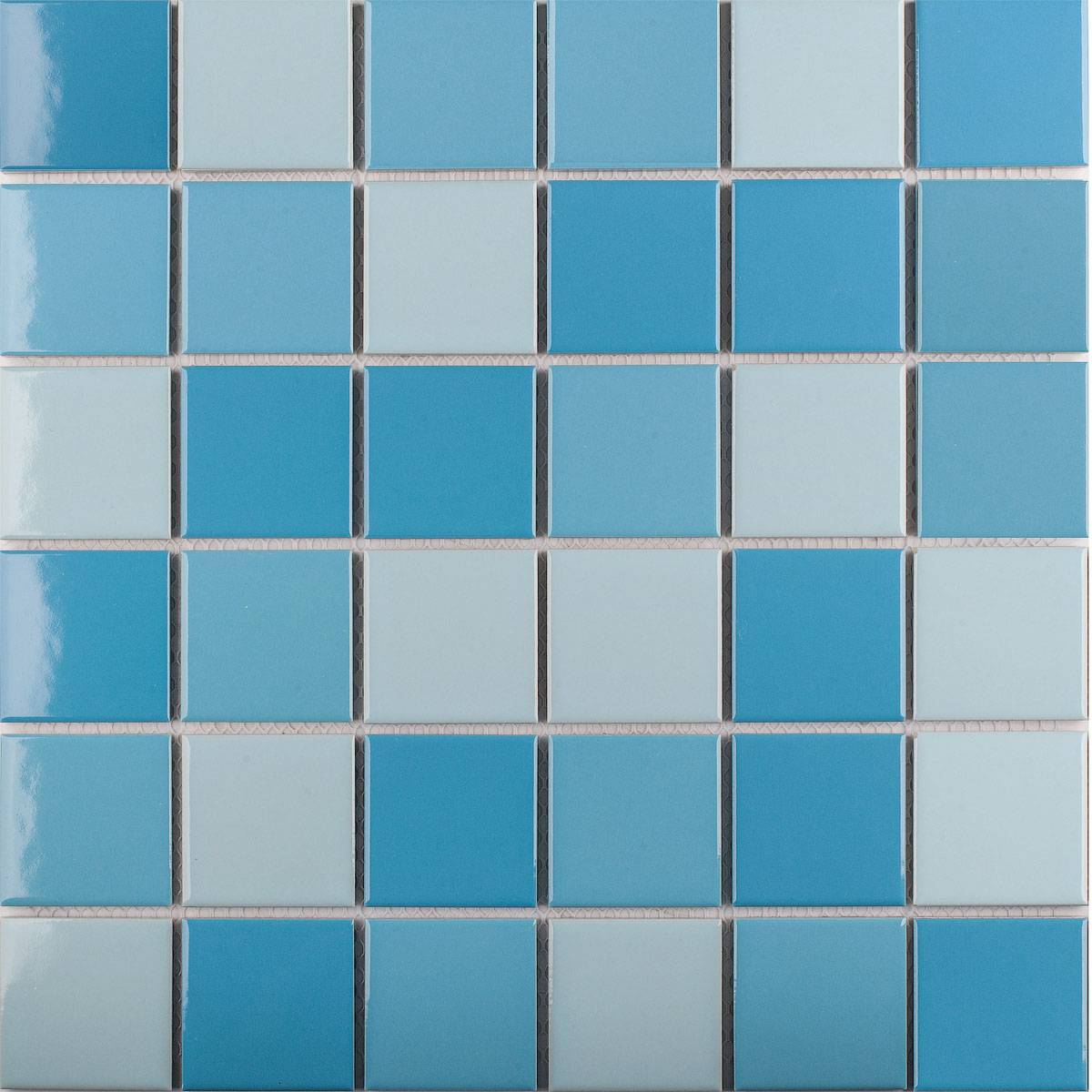 Кер. мозаика 48x48 Light Blue Mix Glossy (WB43388) 306х306х6
