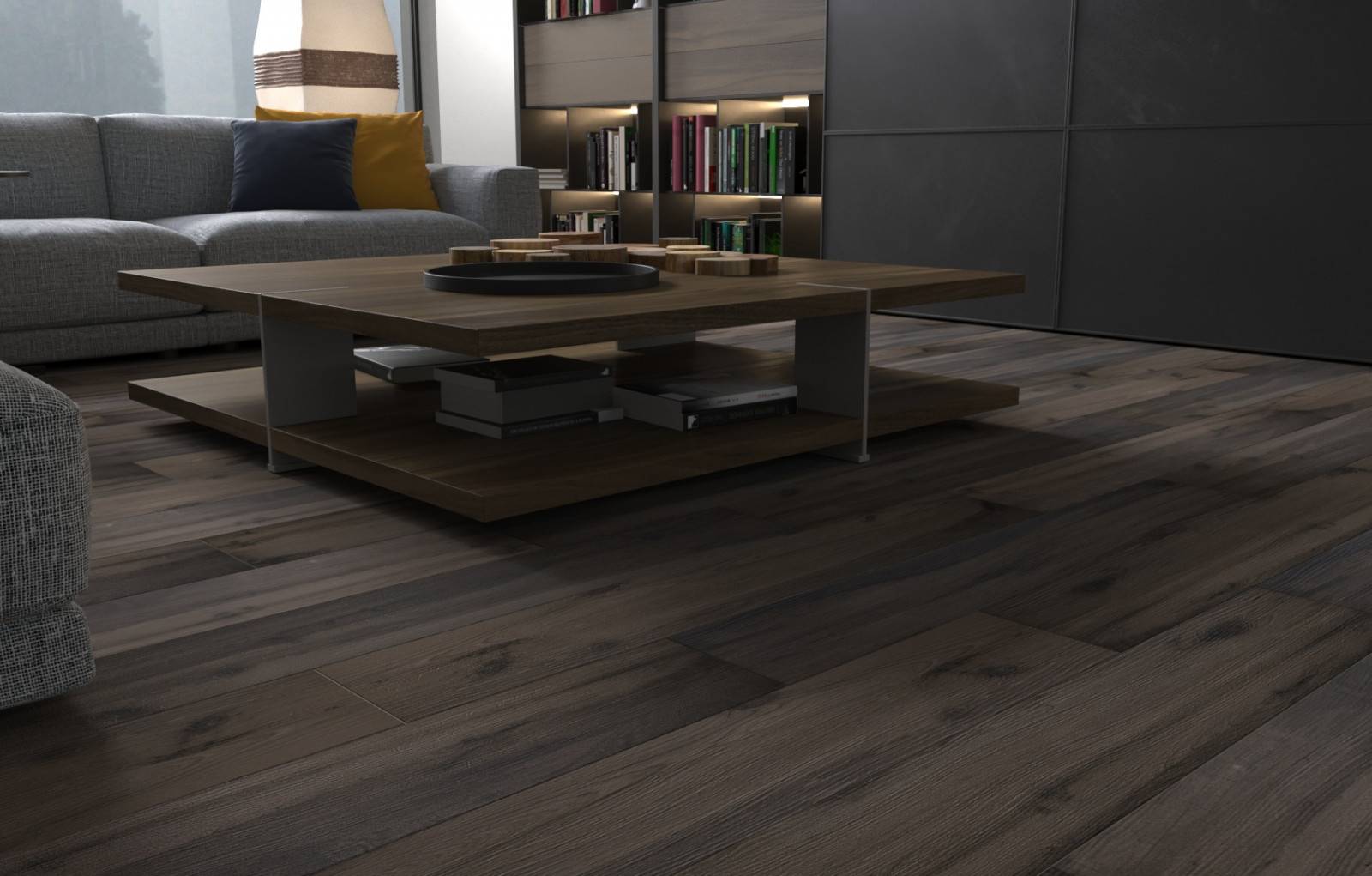 Floor Tiles-GVT Mapple coffee /керамический гранит / 20*120/