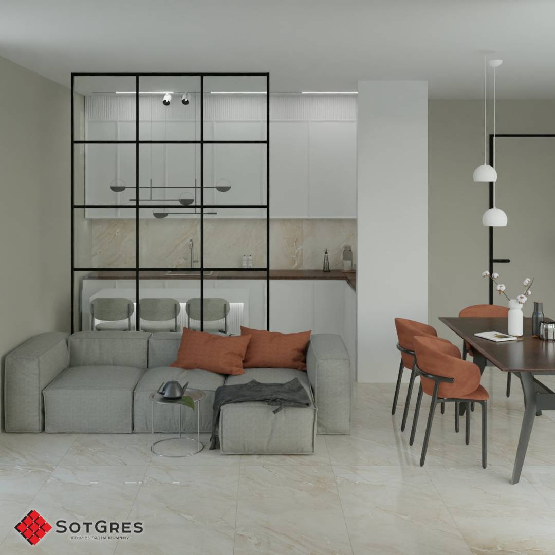 DESERT BEIGE /120х60 /глянцевый бежевый керамический гранит