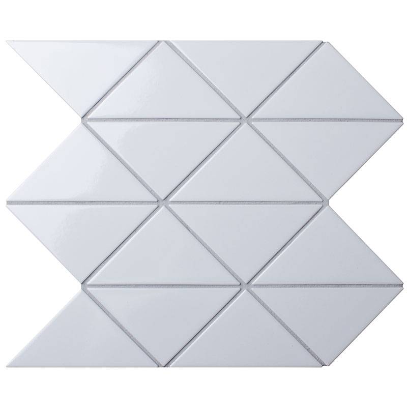 Tr. White Zip Glossy (CZG241B-B) /262,5х262,5/ Кер. мозаика