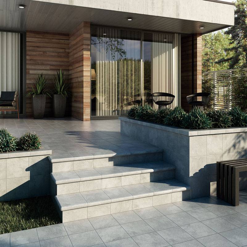 PELDANO BOSTON GREY /33*33*4/Фронтальная ступень