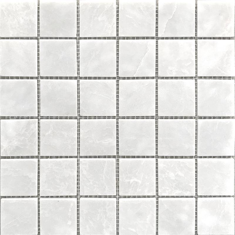 48X48 White Polished (JMST058) 305X305X4/ Натур.мрамор мозаика