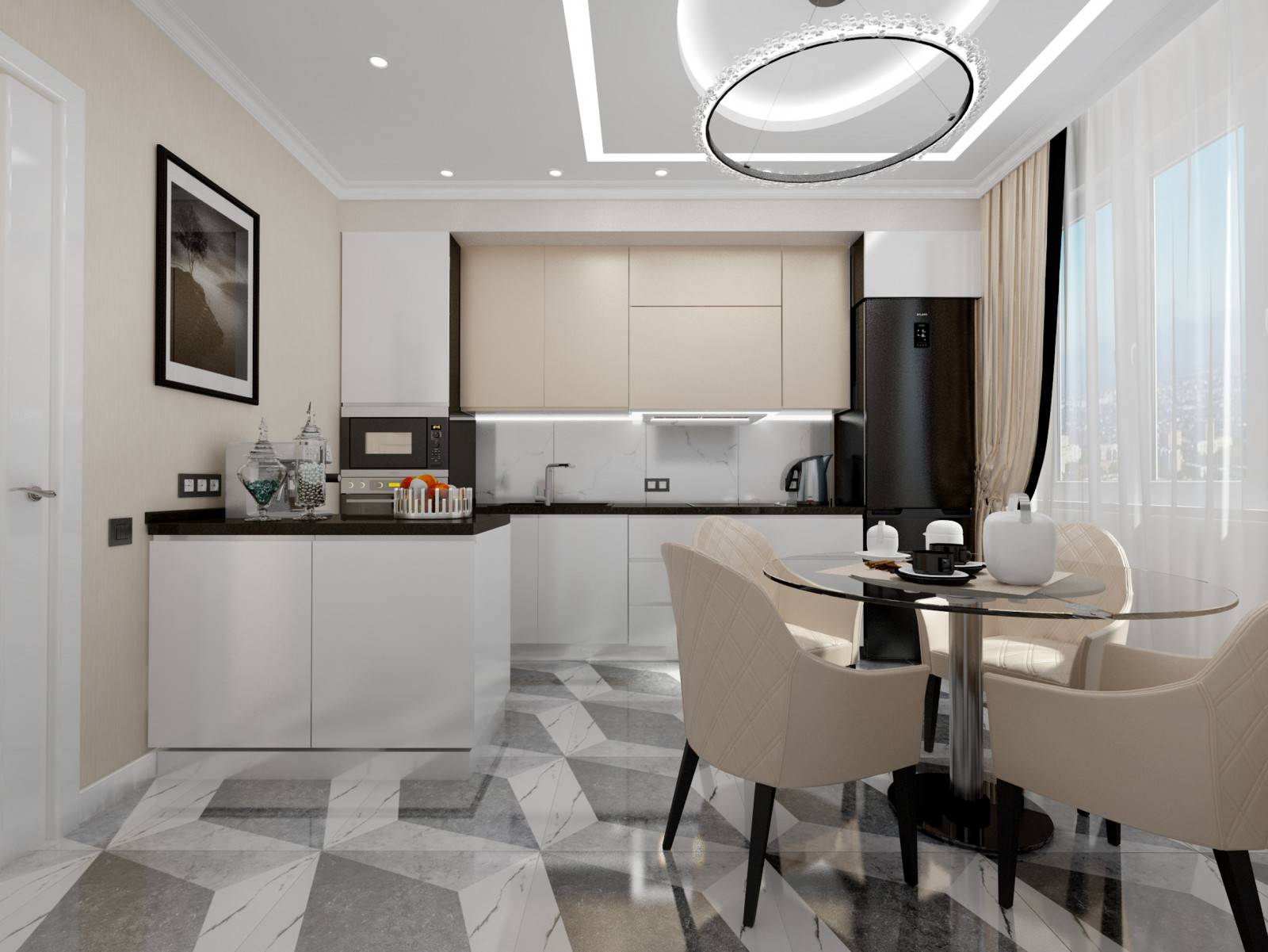 Floor Tiles-PGVT 2114 Decor /керамический гранит / 60*60/