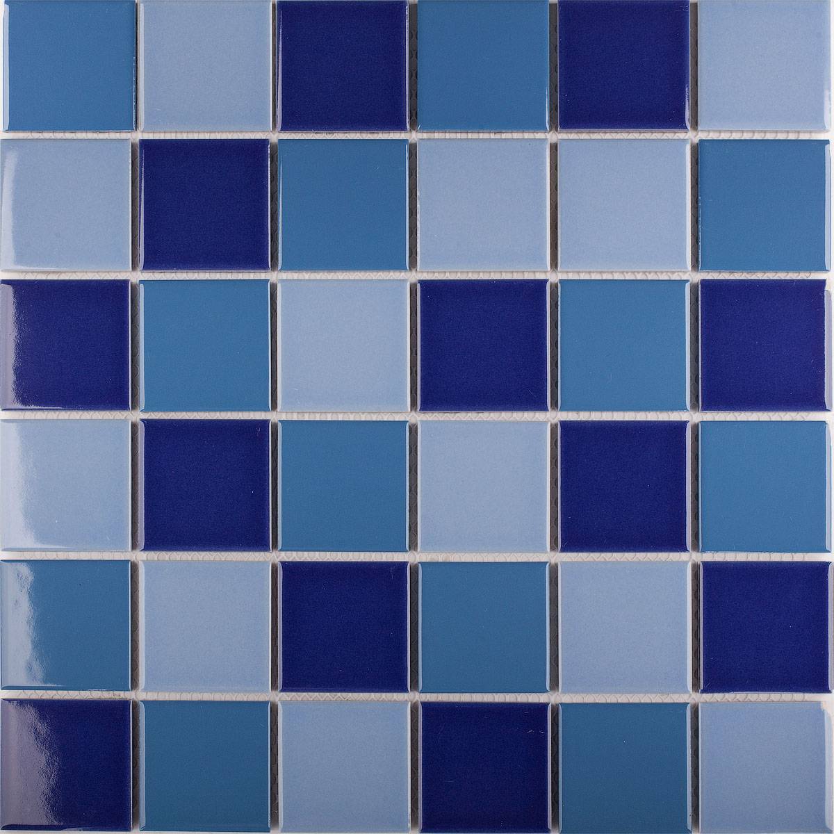 Кер. мозаика 48x48 Blue Mix Glossy (WB52200) 306х306х6