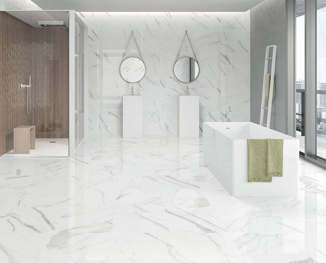 CALACATTA white mate /45*45 /керамический гранит